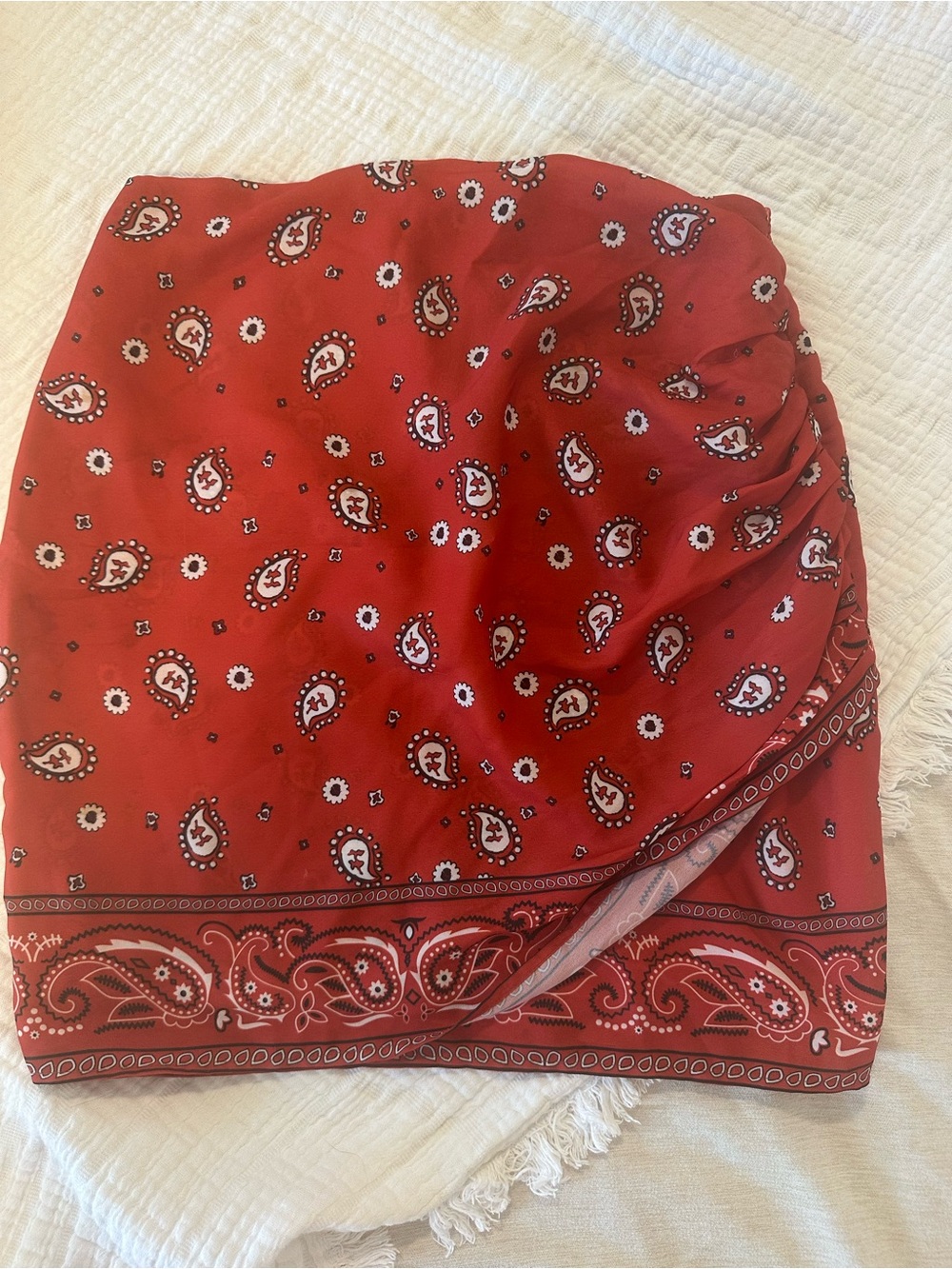 Superdown Revolve bandana print skirt